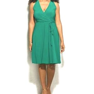 Ashley Graham Beyond Green Swing or Wrap Dress Size 10